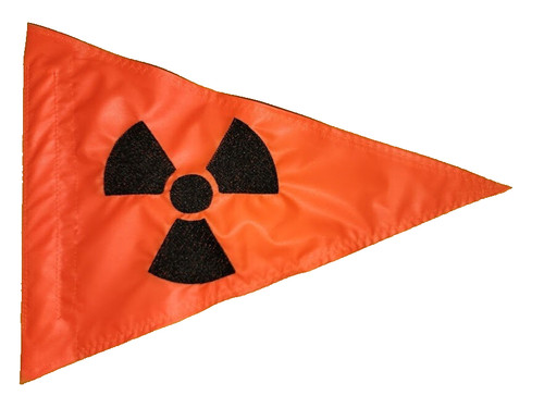 Nuclear pennant safety flag - safety,