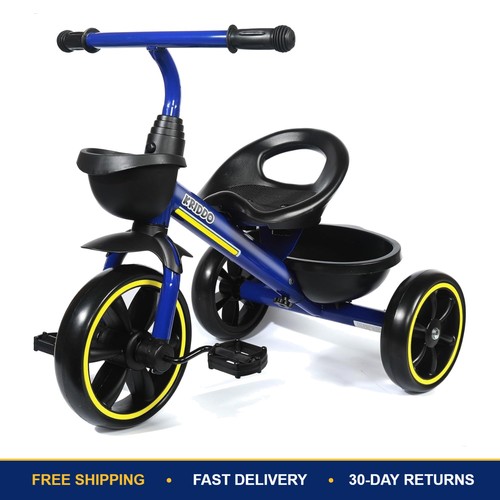Blue toddler tricycle - blue, for