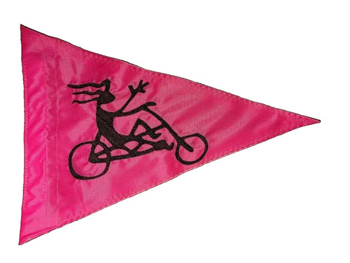 Custom recumbent trike - custom, flag