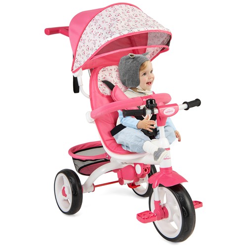 Pink baby stroller tricycle - baby,