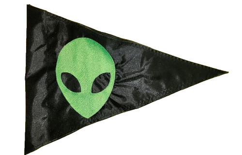 Alien head triangle - triangle, safety