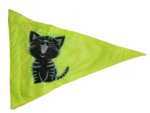 Triangle kitty safety flag - triangle,