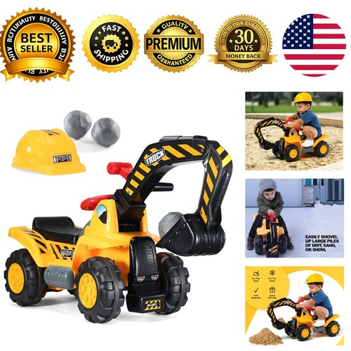 Kids ride excavator - ride, on