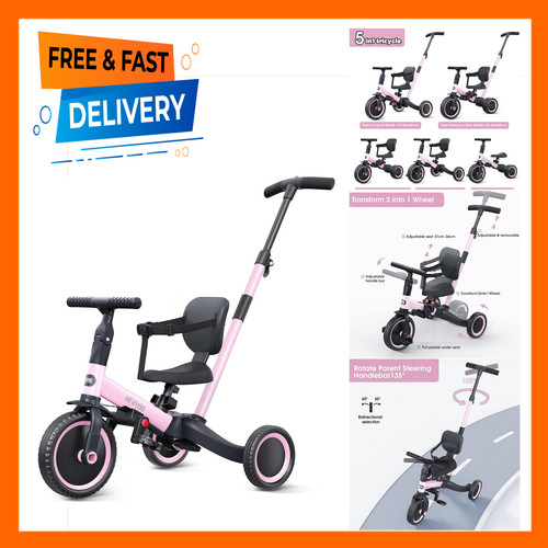 Kids tricycle 1 toddler - kids, 5-in-1