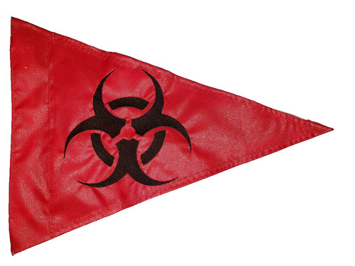 Triangle biohazard safety flag - triangle,