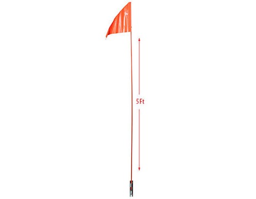 Safety flag orange - orange, 60"