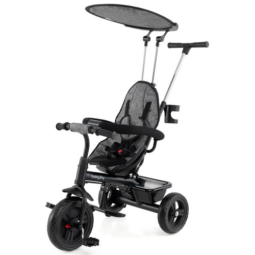 Toddler tricycle 1 push - 7, in