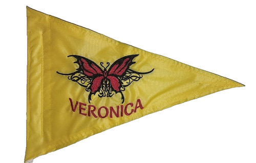 Butterfly triangle safety flag - safety,