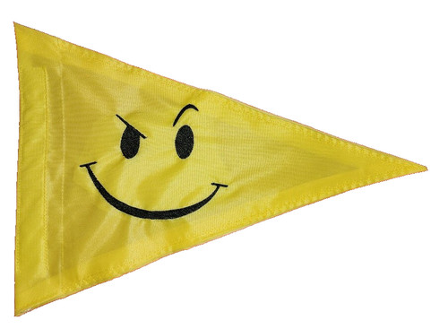 Custom smirky smiley triangle - smiley,