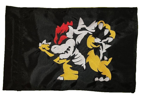 Custom bowser safety - bowser, flag